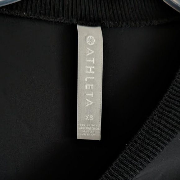 Athleta Zephyr Crop Tee, Black, Size XS - Picture 4 of 6